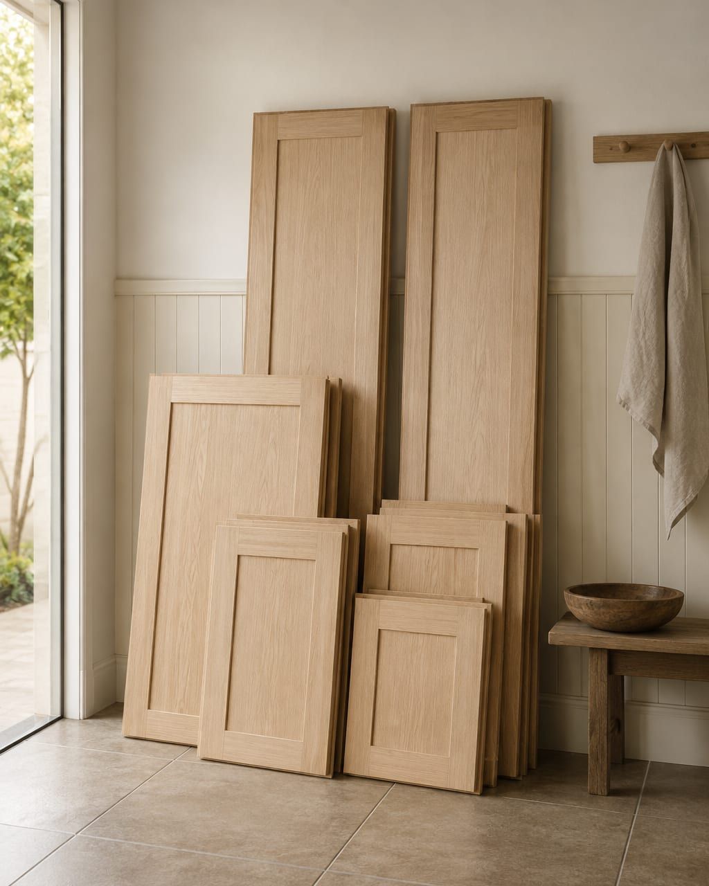 A rollout shelf fitted inside an existing base cabinet
